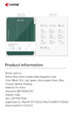 Чохол Comma для iPad 10 10.9 2022/iPad 11 11'' 2025 Rider Double Sides Magnetic with Pencil Slot Series 14893