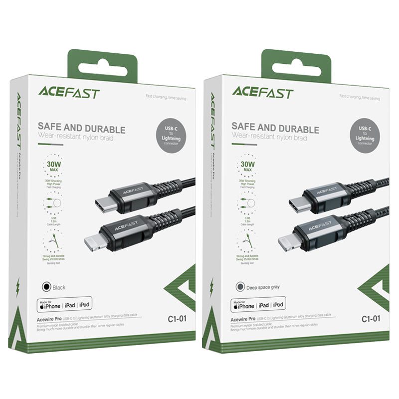 Кабель Acefast C1-01 MFI USB-C to Lightning 14639