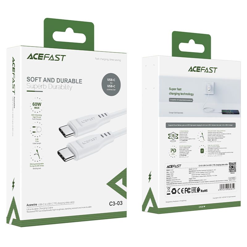 Кабель Acefast C3-03 USB-C to USB-C 14647