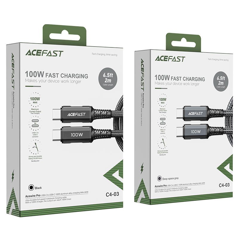 Кабель Acefast C4-03 USB-C to USB-C 100w 14659
