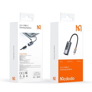 Перехідник McDodo [HU-1130] 2in1 USB-C to HDMI 8K/USB-C 100w 55557