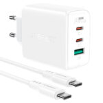 Комплект Acefast A13 адаптер 2xUSB-C + USB-A 65w + кабель USB-C to USB-C 15707