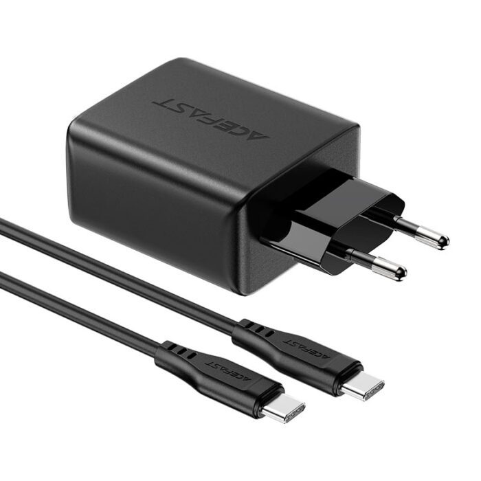 Комплект Acefast A13 адаптер 2xUSB-C + USB-A 65w + кабель USB-C to USB-C 15708