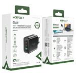 Адаптер Acefast GaN A41 2xUSB-C+USB-A  65W 15702