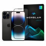 Захисне скло Monblan для iPhone 14 Pro 2.5D Anti Static 0.26mm (Black)