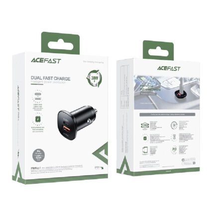 Автомобільний зарядний пристрій Acefast B1 Mini USB-C + USB-A 16004