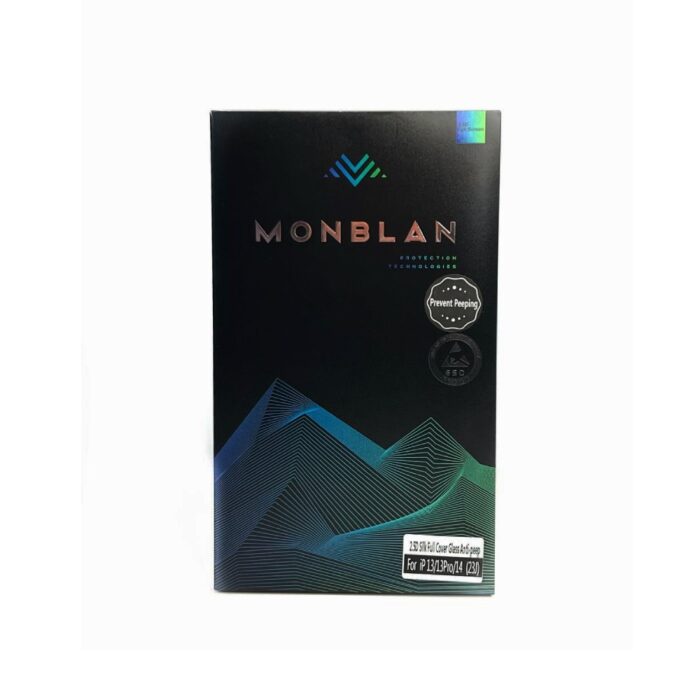 Захисне скло Monblan для iPhone 13/13 Pro/14 2.5D Anti Peep 0.26mm (black) 21854