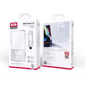 Комплект XO [CEO04] адаптер 65w 2xUSB-C + USB-A + кабель USB-C to Lightning 56065