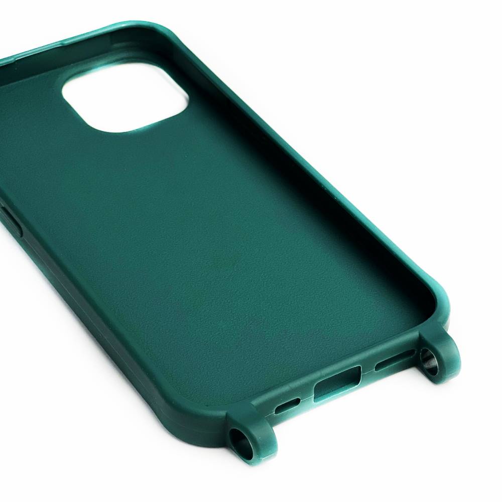 Чохол Silicone Case для iPhone 13 з ремінцем на плече 22574