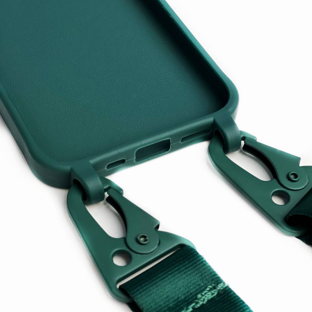 Чохол Silicone Case для iPhone 13 з ремінцем на плече 22575