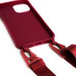 Чохол Silicone Case для iPhone 13 з ремінцем на плече 22576