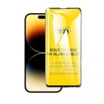 Захисне скло 9D для iPhone 13/13 Pro/14/16e техпак (Black) 39243