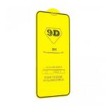 Захисне скло 9D для iPhone 13/13 Pro/14/16e техпак (Black) 39245