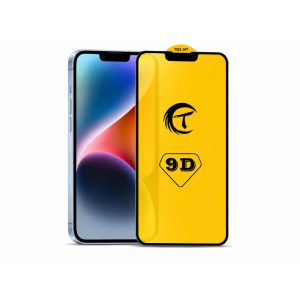 Захисне скло 9D для iPhone 14 Pro Max техпак (Black) 52877