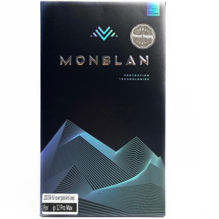 Захисне скло Monblan для iPhone 12 Pro Max 2.5D Anti Peep 0.26mm (black) 22297