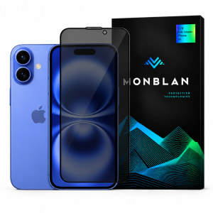 Захисне скло Monblan для iPhone 16/15/14 Pro 2.5D Anti Peep 0.26mm [Dust-Proof] (Black) 63013