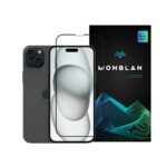 Захисне скло Monblan для iPhone 16/15 2.5D Anti Static 0.26mm [Dust-Proof] (Black)