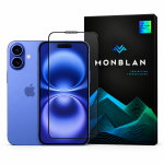 Захисне скло Monblan для iPhone 16 Plus/15 Plus/14 Pro Max 2.5D Anti Static 0.26mm [Dust-Proof] (Black)
