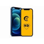 Захисне скло 9D для iPhone 12 Mini техпак (Black)