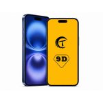 Захисне скло 9D для iPhone 16/15/14 Pro техпак (Black)