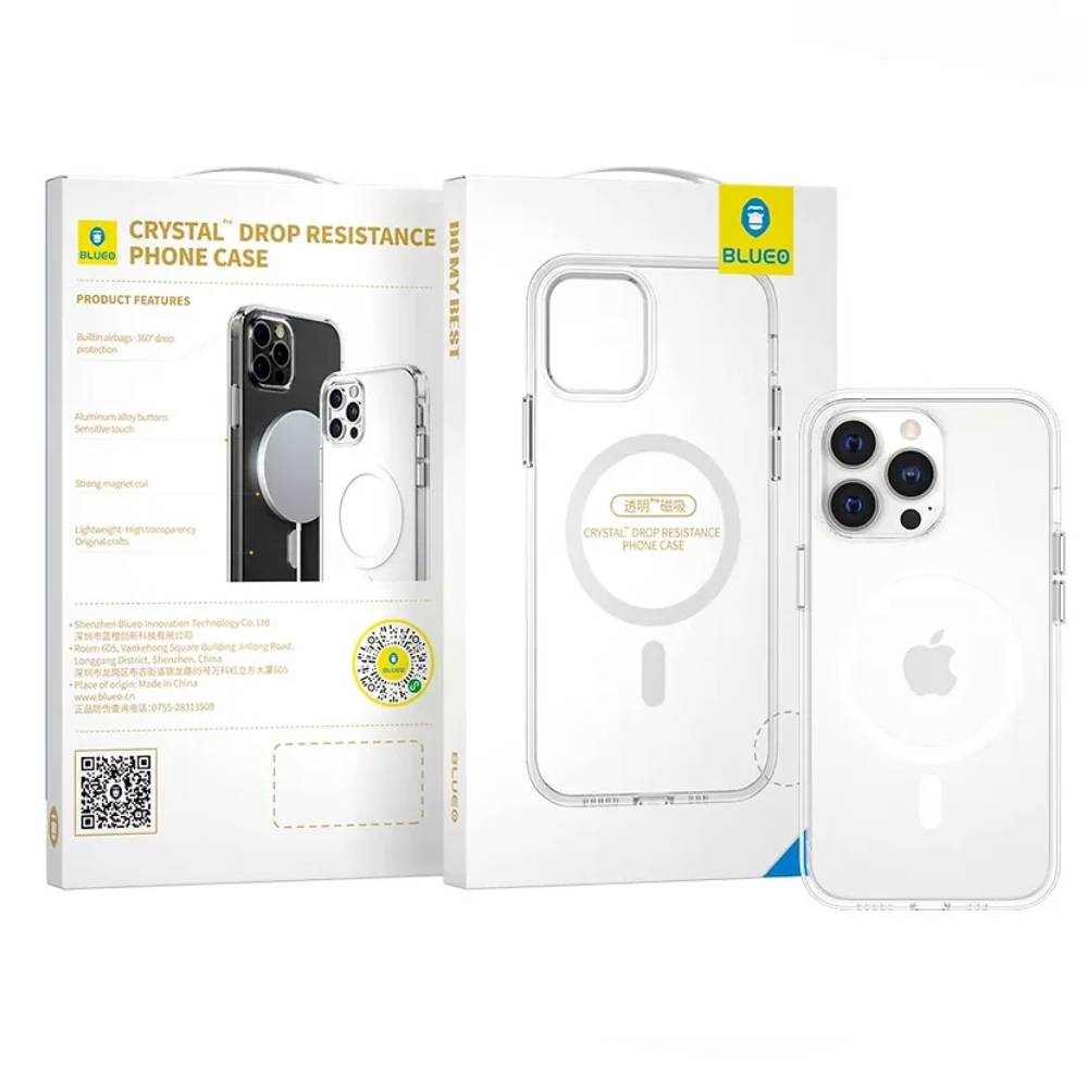 Чохол Blueo для iPhone 14/13 B41 Crystal Pro Drop Resistance With Magnetic Series Чохол Blueo для iPhone 14/13 B41 Crystal Pro Drop Resistance With Magnetic Series 56257