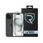 Захисне скло LeRois для iPhone 16/15  [LR15] 3D [+ Matte Back Film] (Black)