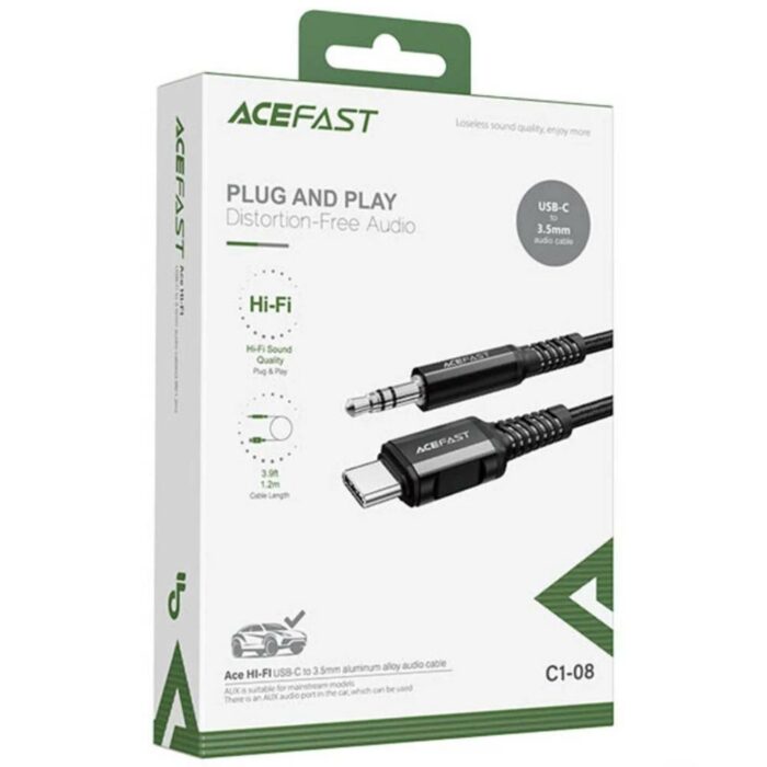 AUX Acefast C1-08 Aluminium Alloy USB-C to 3.5mm 23504