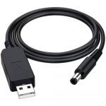 Кабель живлення для Wi-Fi роутера USB - DC 5.5 x 2.5 12V 1m (Black) 29508