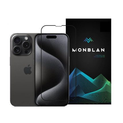 Захисне скло Monblan для iPhone 16 Pro Max 2.5D Anti Static 0.26mm [Dust-Proof] (Black) 29600