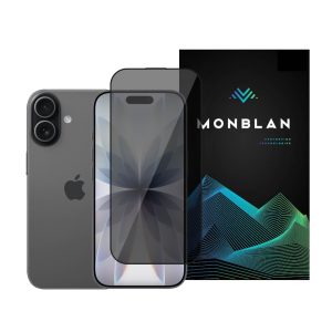 Захисне скло Monblan для iPhone 17/16 Pro 2.5D Anti Peep 0.26mm [Dust-Proof] (Black) 47245
