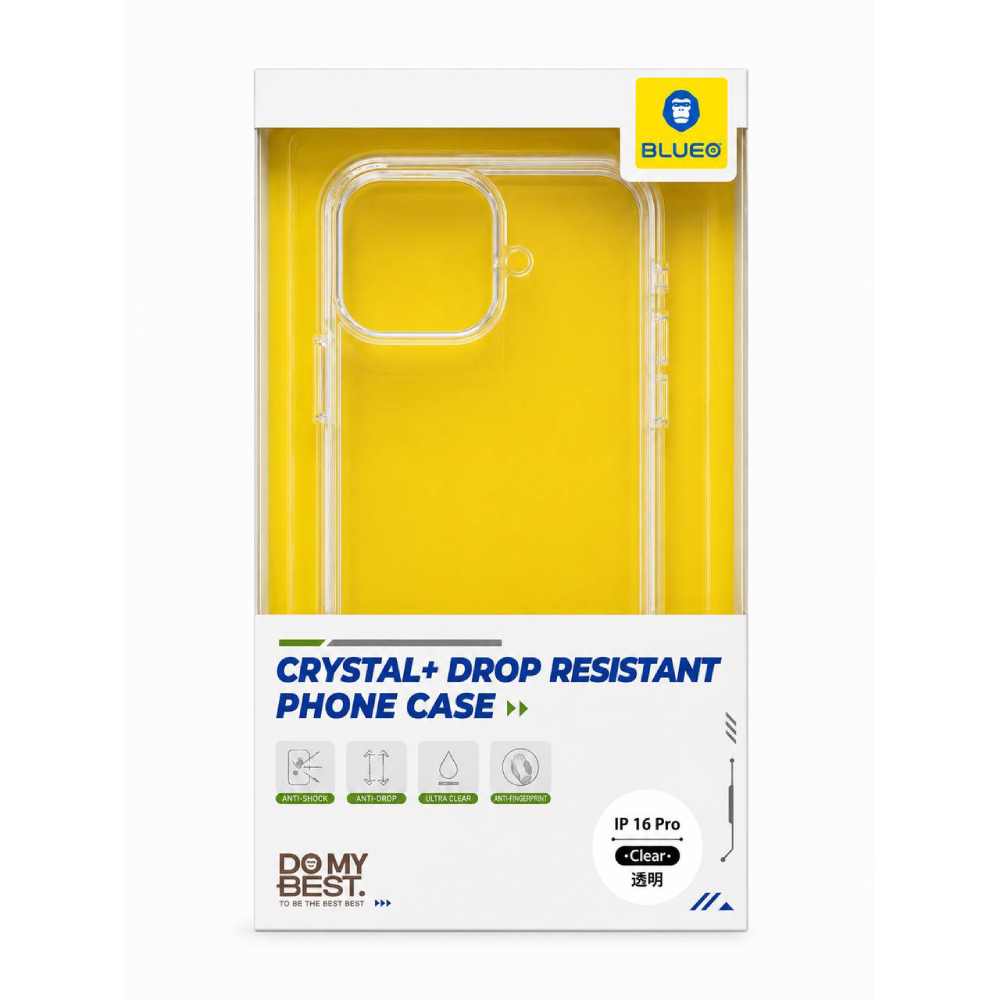 Чохол Blueo для iPhone 16 Pro B37 Crystal+ Drop Resistance Series Чохол Blueo для iPhone 16 Pro B37 Crystal+ Drop Resistance Series 55058