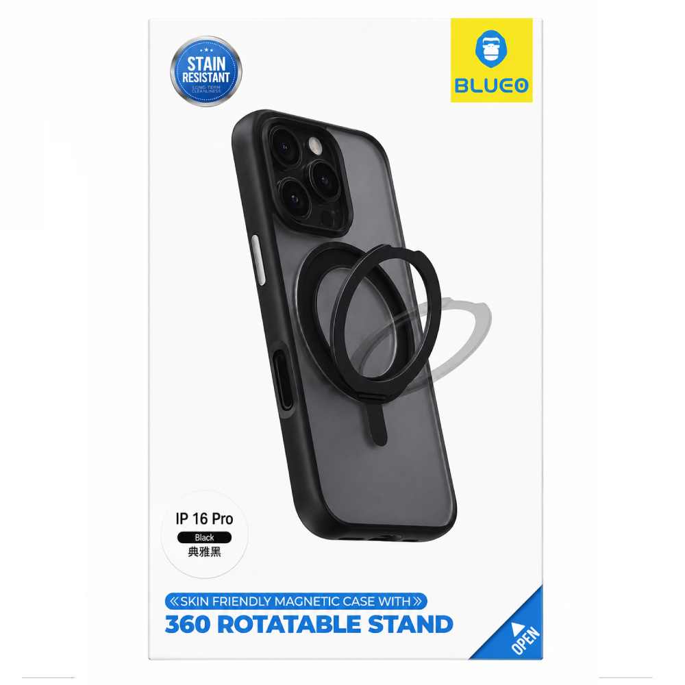 Чохол Blueo для iPhone 16 Pro BL037 Skin Friendly 360 Rotatable Stand with Magnetic Series Чохол Blueo для iPhone 16 Pro BL037 Skin Friendly 360 Rotatable Stand with Magnetic Series 55207