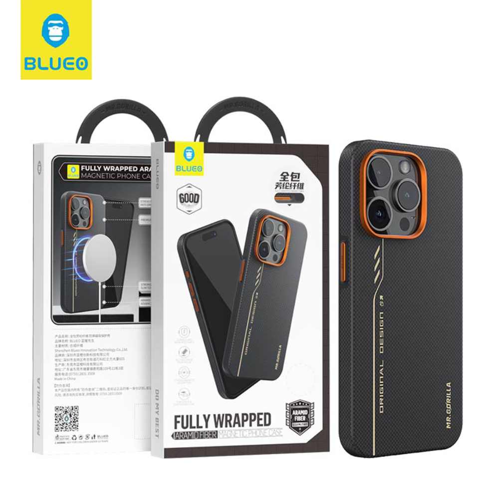 Чохол Blueo для iPhone 16 Pro Max BL032 Fully Wrapped Aramid Fiber Magnetic Series Чохол Blueo для iPhone 16 Pro Max BL032 Fully Wrapped Aramid Fiber Magnetic Series 55264