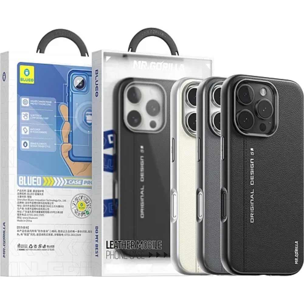 Чохол Blueo для iPhone 16 Pro Max B52 Premium Leather with Magnetic Series Чохол Blueo для iPhone 16 Pro Max B52 Premium Leather with Magnetic Series 55267