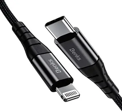 Кабель Benks D47 USB-C to Lightning 30w 1m 30724