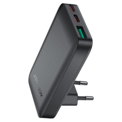 Адаптер Acefast A100 PD65W GaN 2xUSB-C+USB-A Ultra-Thin Series 31958