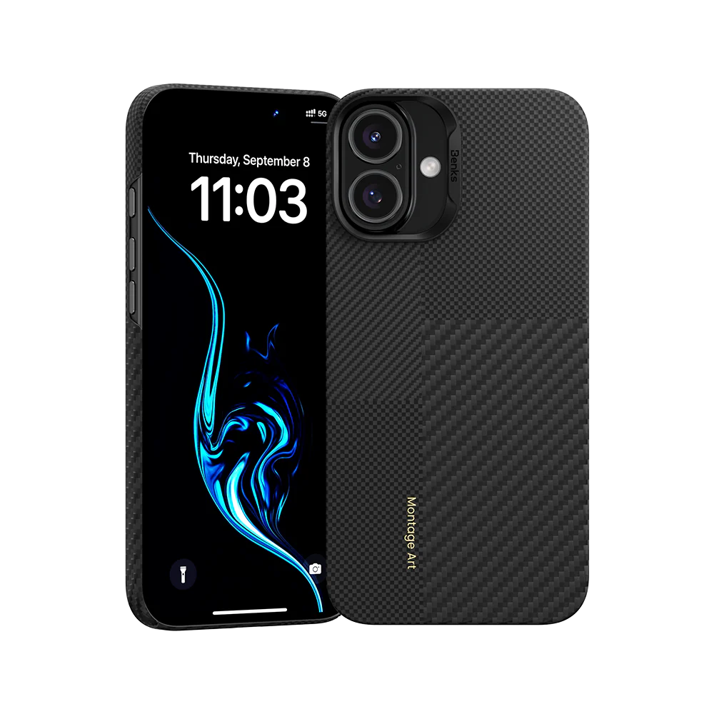 Чохол Benks для iPhone 16 Montage Magnetic Armor Air Kevlar Series 31582