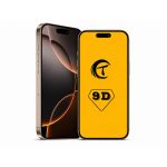 Захисне скло 9D для iPhone 16 Pro Max техпак (Black)