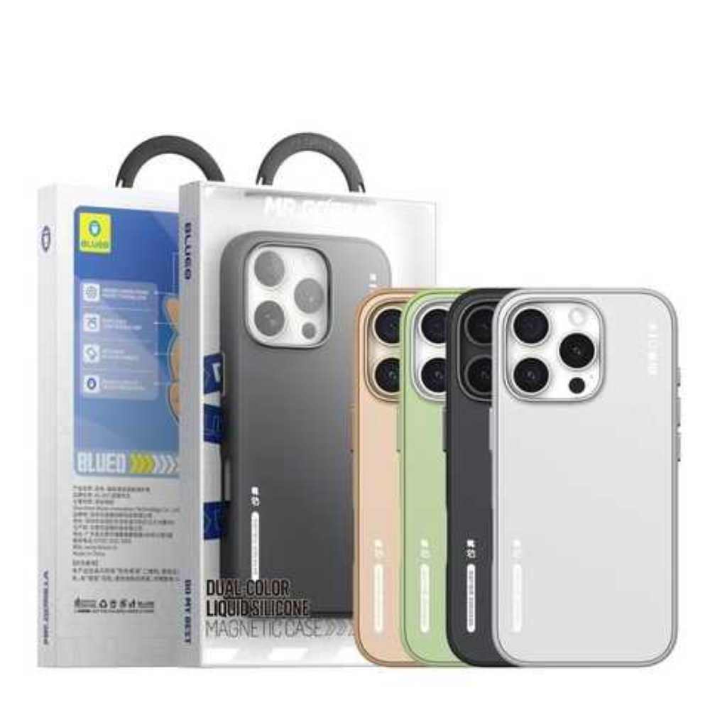 Чохол Blueo для iPhone 16 Pro Max BL045 Dual-Color Liquid Silicone Magnetic Series Чохол Blueo для iPhone 16 Pro Max BL045 Dual-Color Liquid Silicone Magnetic Series 55296