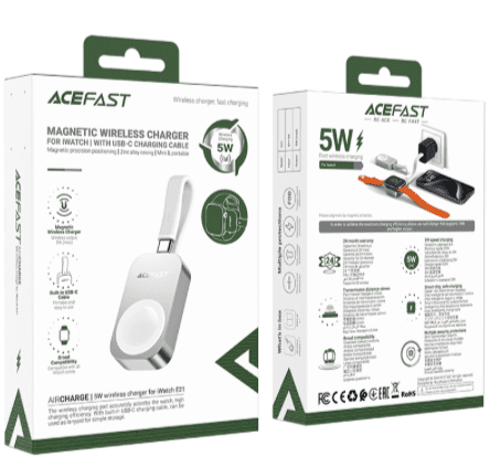 Бездротова зарядка Acefast для Apple Watch E21 Series Бездротова зарядка Acefast для Apple Watch E21 Series 56479