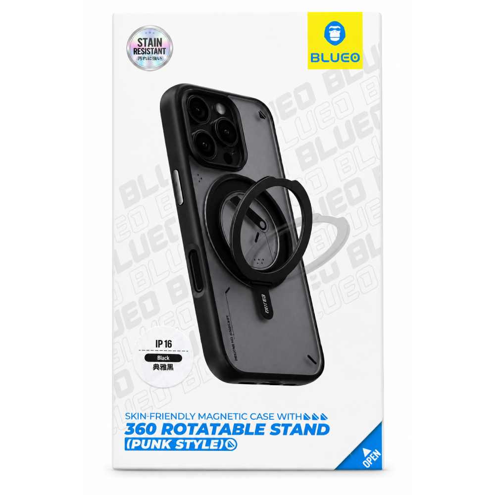 Чохол Blueo для iPhone 16 BL043 Skin Friendly Magnetic 360 Rotatable Stand Series Чохол Blueo для iPhone 16 BL043 Skin Friendly Magnetic 360 Rotatable Stand Series 55973