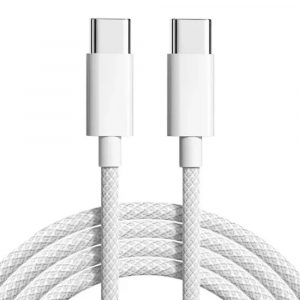 Кабель Woven USB-C to USB-C Grade A 1m [iPhone 16 Style] + Скрепка 34228