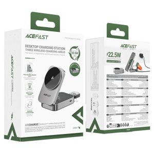 Бездротова зарядка Acefast E22 Desktop 3in1 Series 53436