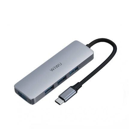 Перехідник Wiwu Alpha 440 Pro Series [USB-C to 4xUSB3.0] 35628
