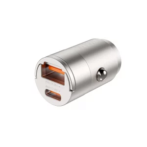 Автомобільний зарядний пристрій Wiwu Wi-QC028 USB + USB-C 30W Nano Series 35180
