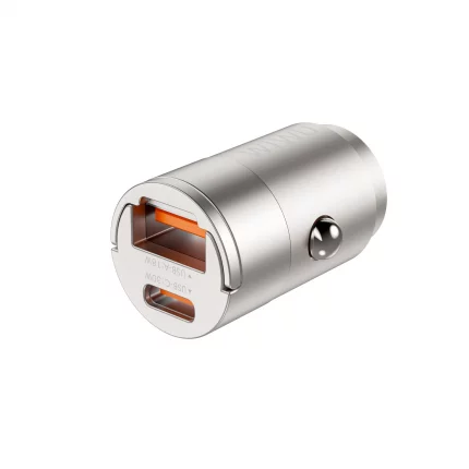 Автомобільний зарядний пристрій Wiwu Wi-QC028 USB + USB-C 30W Nano Series 35180