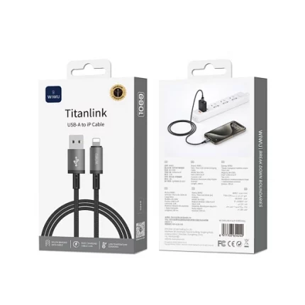 Кабель WiWU Wi-C054 Cyber link USB to USB-C 1m 37119