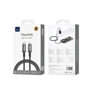 Кабель WiWU Wi-C056 Cyber link USB-C to Lightning 1m 56673