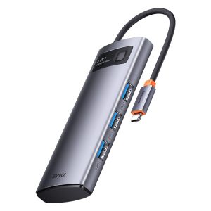 Адаптер Baseus 4in1 USB-C to 4xUSB Metal Gleam Series 44027