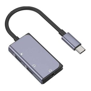 Адаптер WIWU Type-C to 2xType-C+3.5mm 55594